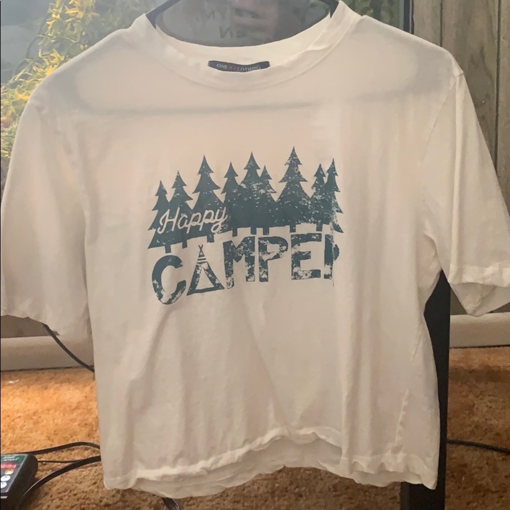 Happy camper crop top